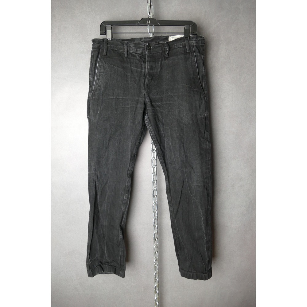 RGT Rgt‎ The Original Trouser Mens 33x30 Slim Taper Chinos Black